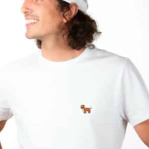 00139T shirt Homme blanc Boxer zoom