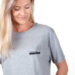 00738 T shirt femme gris madame muscles zoom