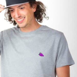01011 T shirt Homme gris grappe de raisin zoom