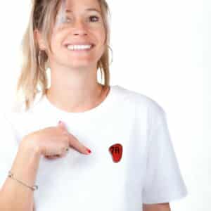01036 T shirt femme blanc 7A zoom