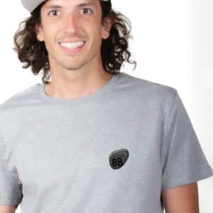01044 T shirt Homme gris 8B zoom