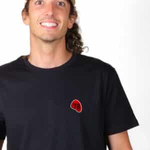 01058 T shirt homme noir 7B zoom