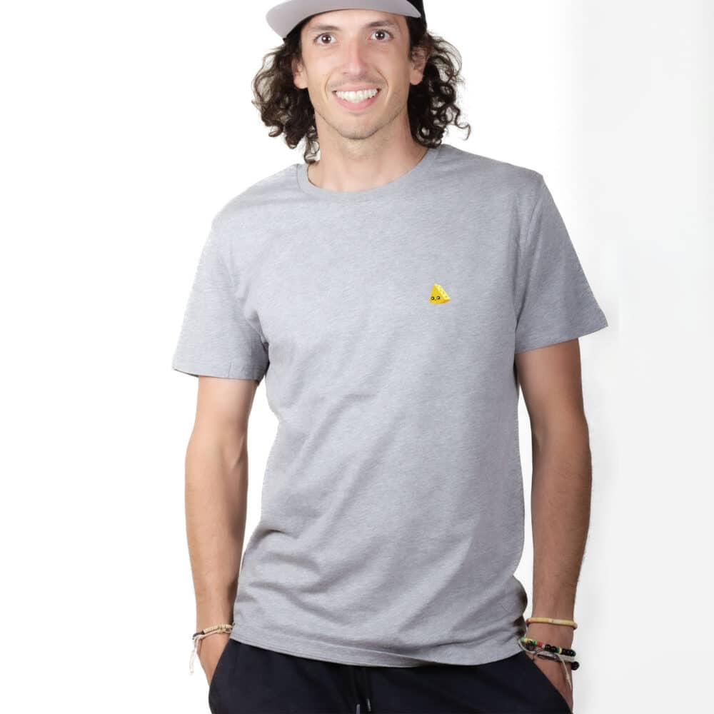 01146 T shirt Homme gris fromage