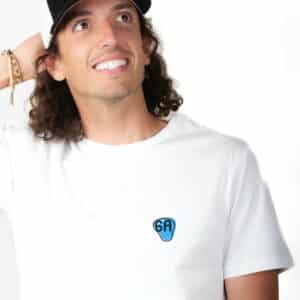 01213 T shirt Homme blanc 6A zoom