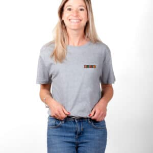 01236 T shirt femme gris Marraine