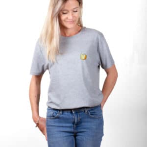 01278 T shirt femme gris gouda