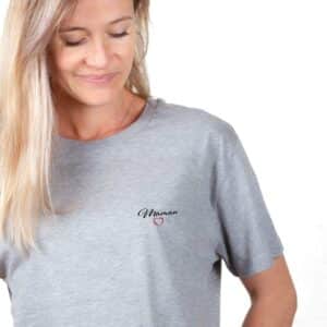 00003 T shirt femme gris Maman zoom