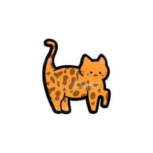 00247 TS BLANC Chat bengal