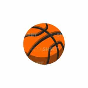 00670 TS BLANC ballon de basket