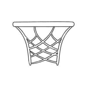 00673 TS BLANC panier de basket