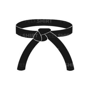 00814 TS BLANC ceinture noire