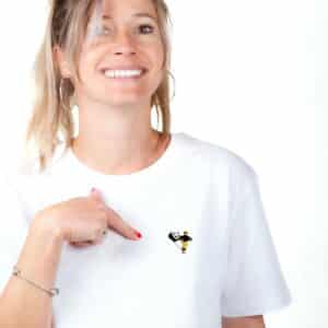 00838 T shirt femme blanc Kung fu panda Zoom