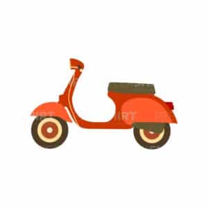 01246 TS BLANC scoot ville