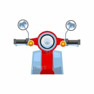 01252 TS BLANC guidon moto