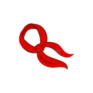 01333 TS BLANC foulard rouge