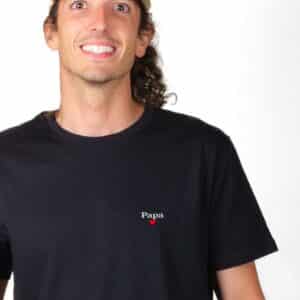 00011 T shirt homme noir Papa Zoom