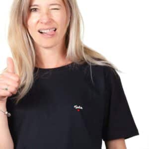 00026 T shirt femme noir Tata Zoom