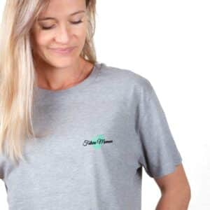 00036 T shirt femme gris Future Maman Zoom