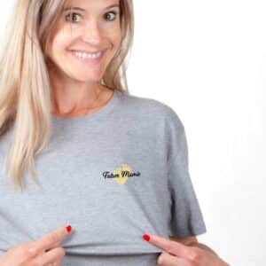 00042 T shirt femme gris Future Mamie Zoom