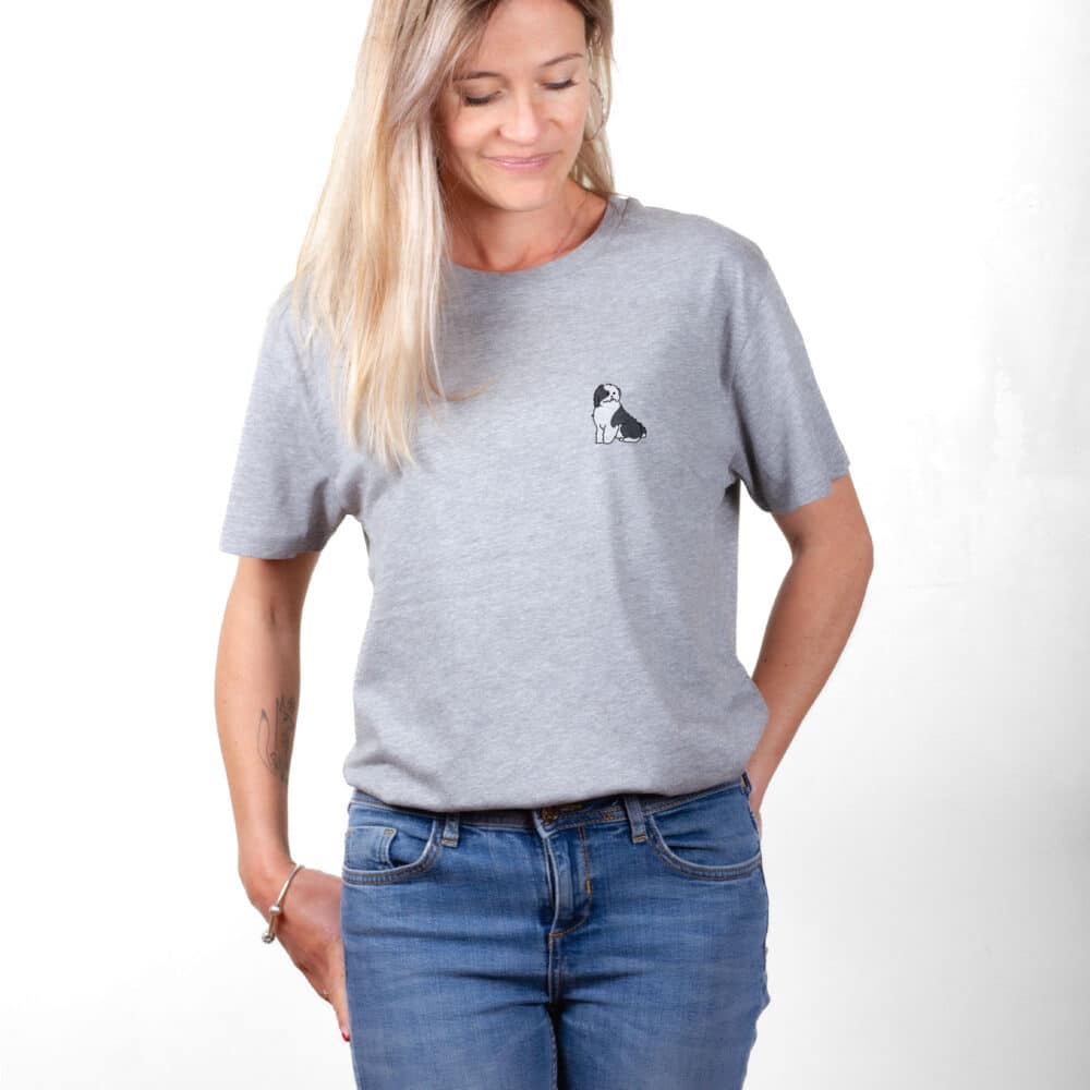 00159 T shirt femme gris Bobtail