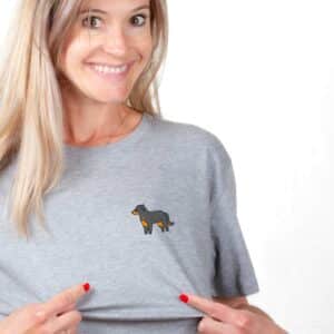 00168 T shirt femme gris Beauceron Zoom