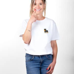00187 T shirt femme blanc Rottweiler
