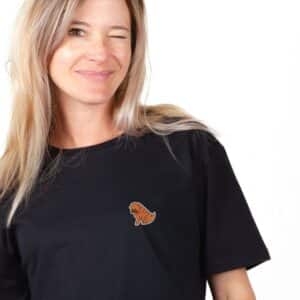 00200 T shirt femme noir Shar Peï Zoom