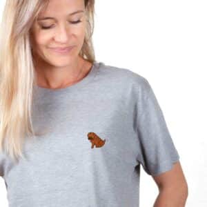 00201 T shirt femme gris Shar Peï Zoom