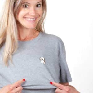 00207 T shirt femme gris Shih Tzu Zoom