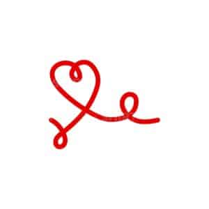 01222 TS BLANC Fils rouge