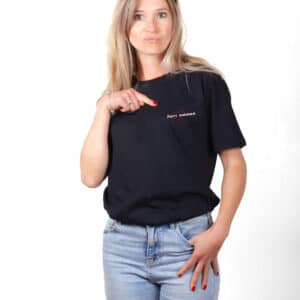 01775 T shirt femme noir Super Maman