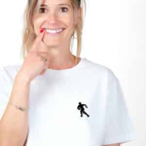 01792 T shirt femme blanc Rugbyman Zoom