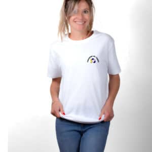 01813 T shirt femme blanc Rugby Troisième mi-temps