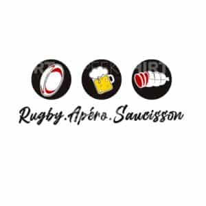 01819 TS BLANC Rugby Apéro Saucisson