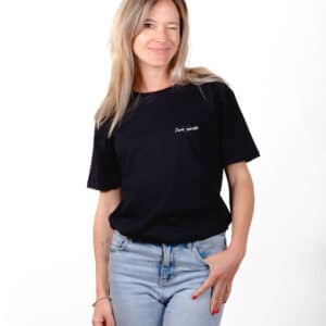 01826 T shirt femme noir Super Soeurette