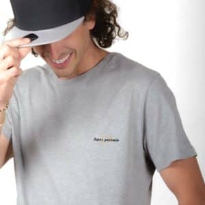 01836 T shirt homme gris Super Parra‌in Zoom