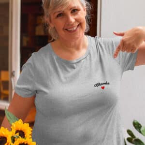t shirt gris mamie 1x1