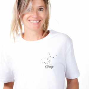 01954-T-shirt-femme-blanc-Signe-Astrologique-Vierge---constellation zoom