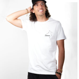 01957 T shirt Homme blanc Signe Astrologique Balance - constellation