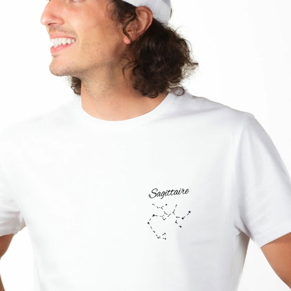 01963-T-shirt-Homme-blanc-Signe-Astrologique-Sagittaire---constellation- zoom